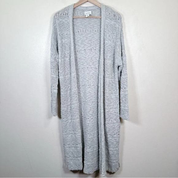 Nicole Miller Women's Size Medium Open Front  Crochet Knit Cardigan - Picture 5 of 16